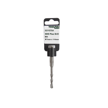 SDS Plus Masonry Drill Bit 7mm x 110mm Hammer Toolpak